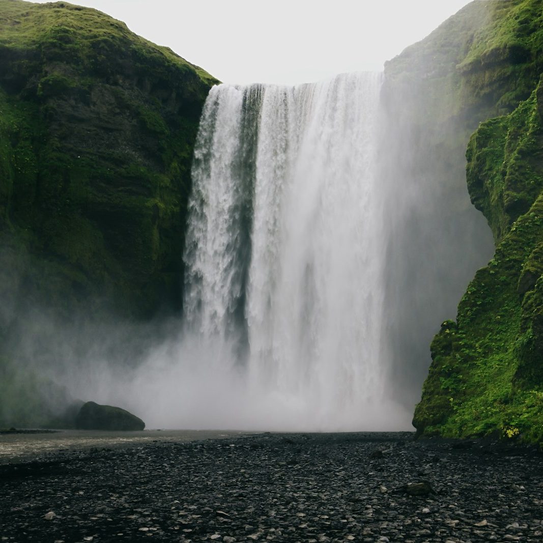 scenery of waterfalls